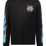 black t-shirt, front view