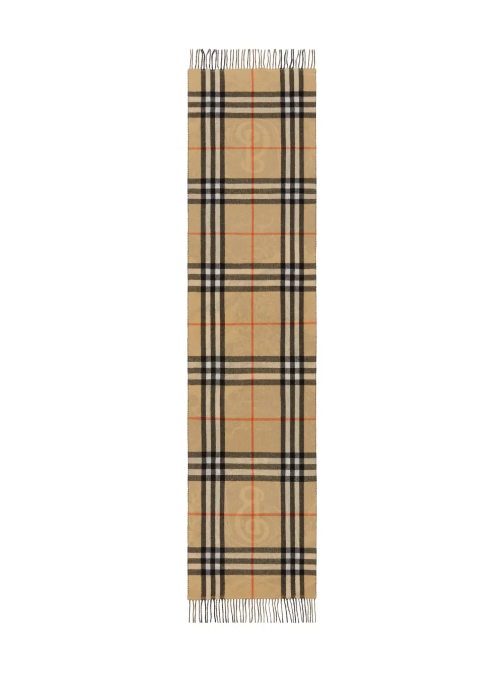 Tan scarve, back view