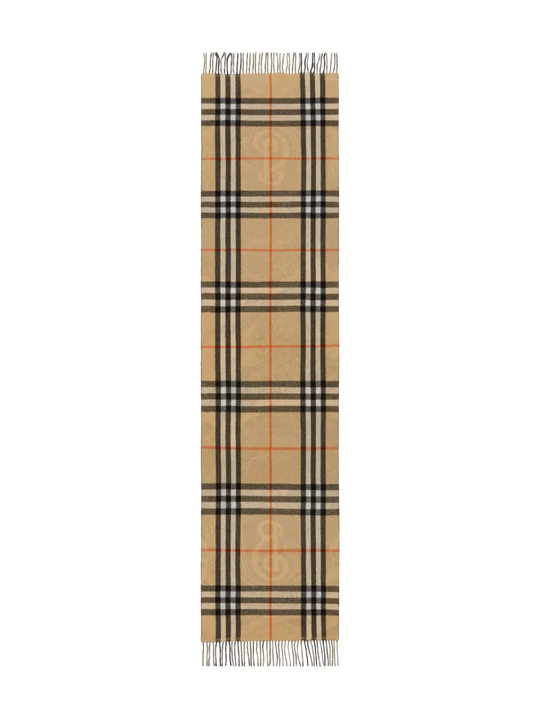 Tan scarve, back view