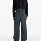 Grey pants,full body view