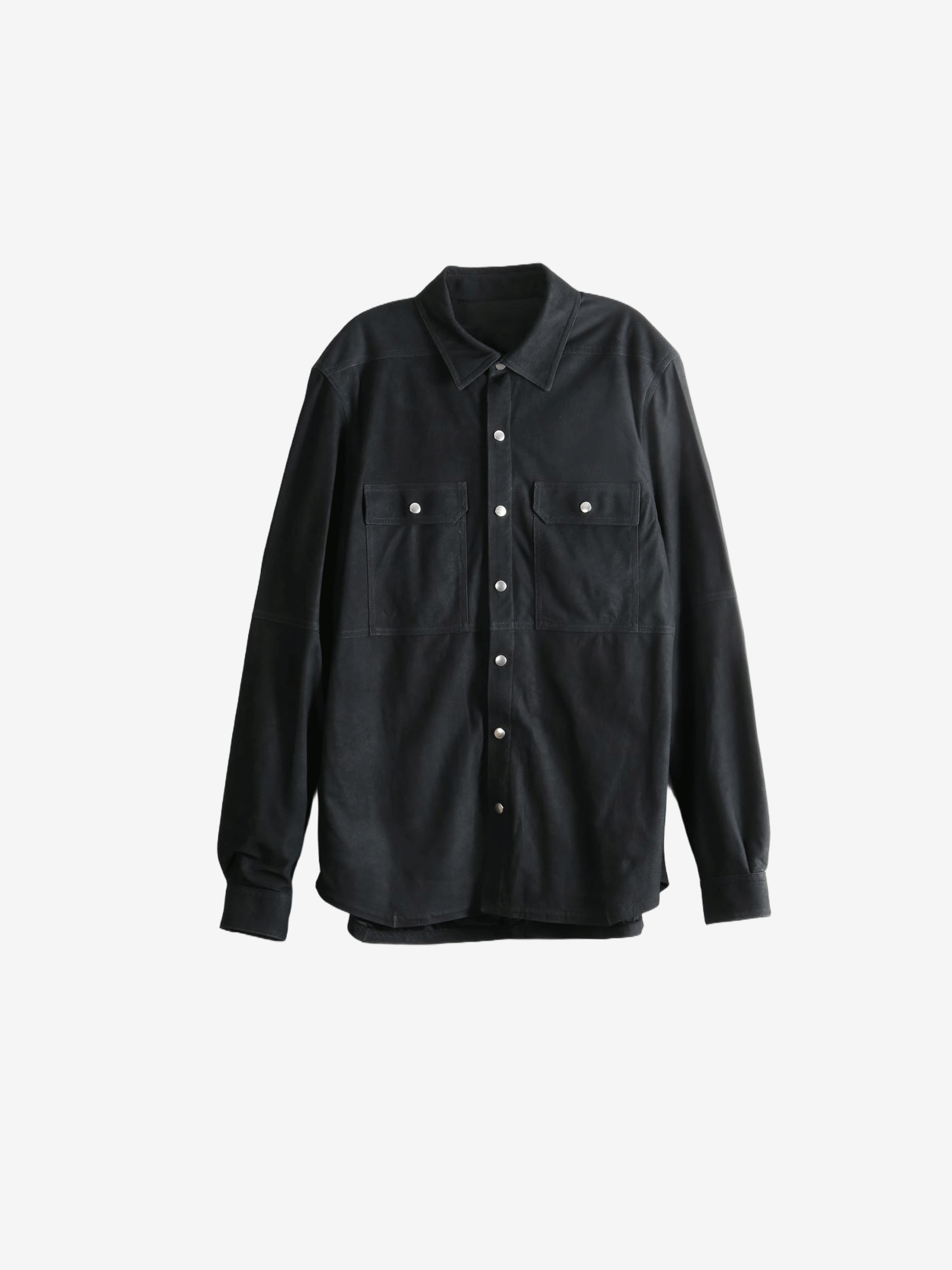Black shirt, front view