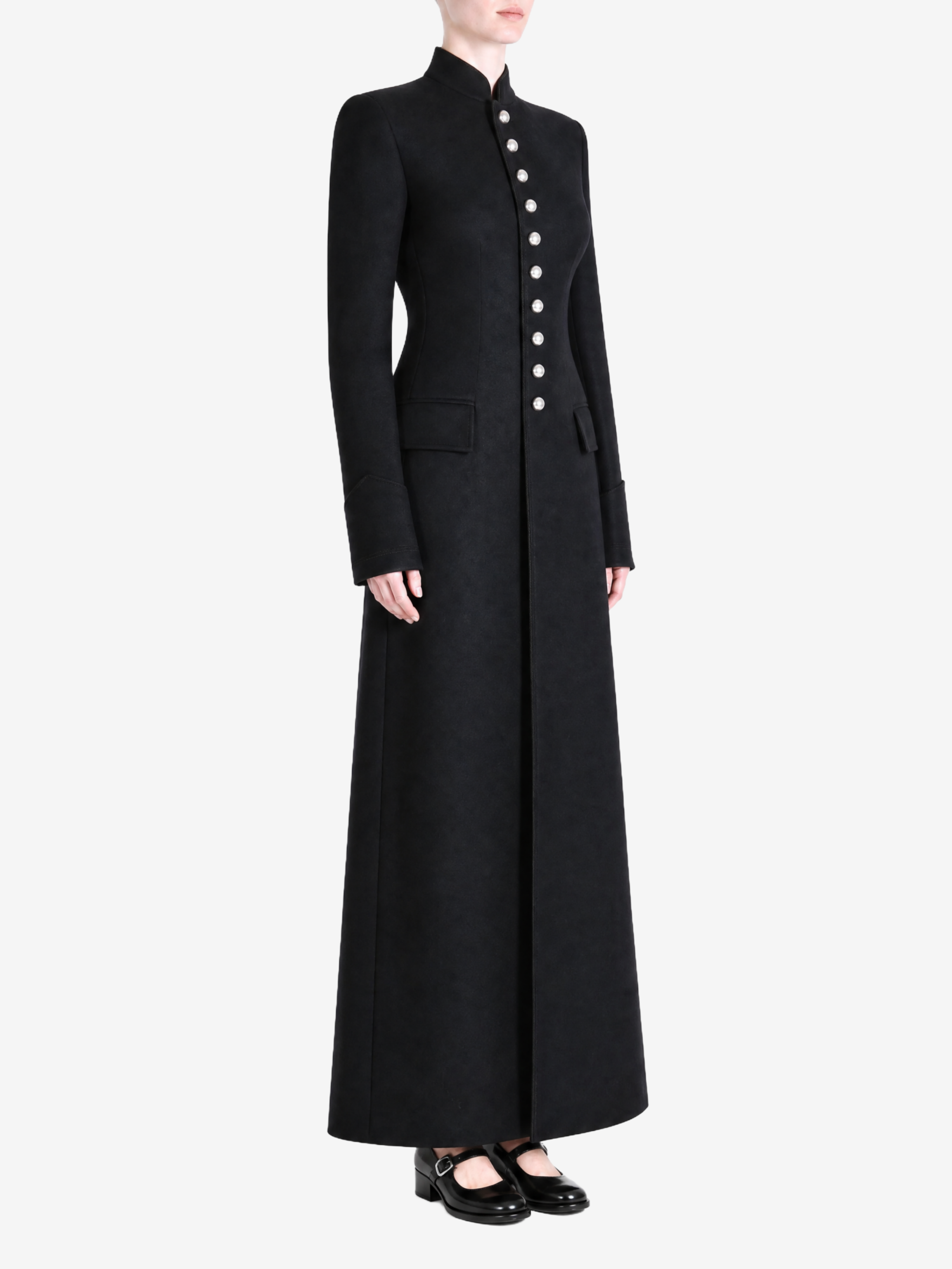 Black jacket, full body view