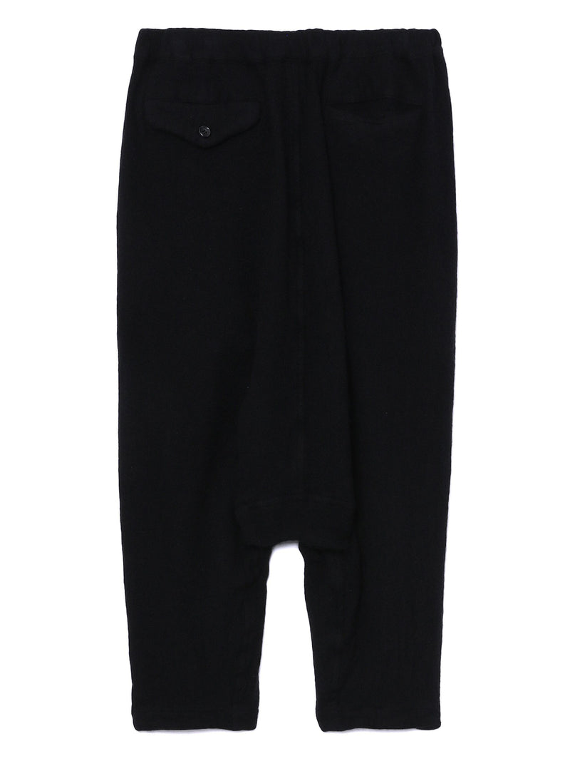 COMME DES GARCONS BLACK Women wool drop crotch trousers