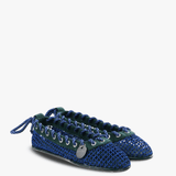Blue shoe,side view