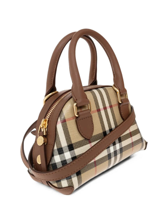 Tan bag, front view