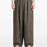 Grey pants, full body view