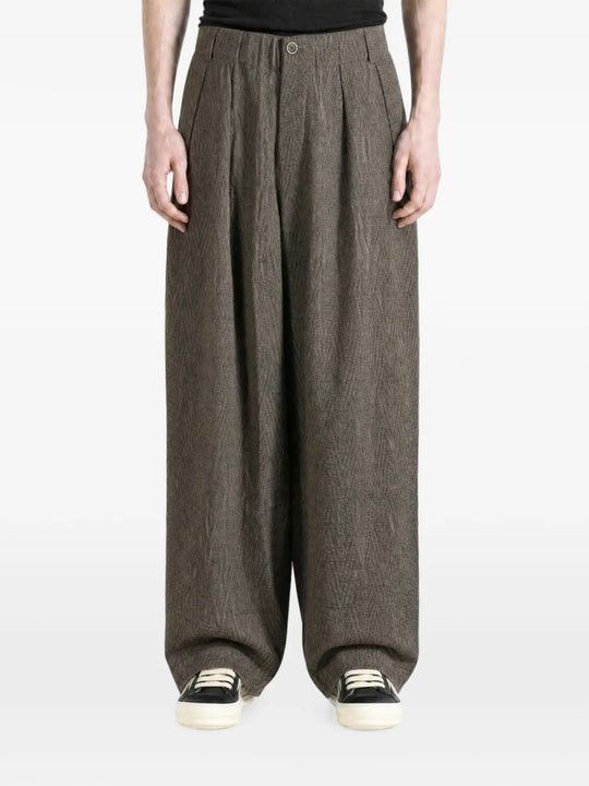 Grey pants, full body view