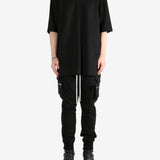 Black shirt,full body view