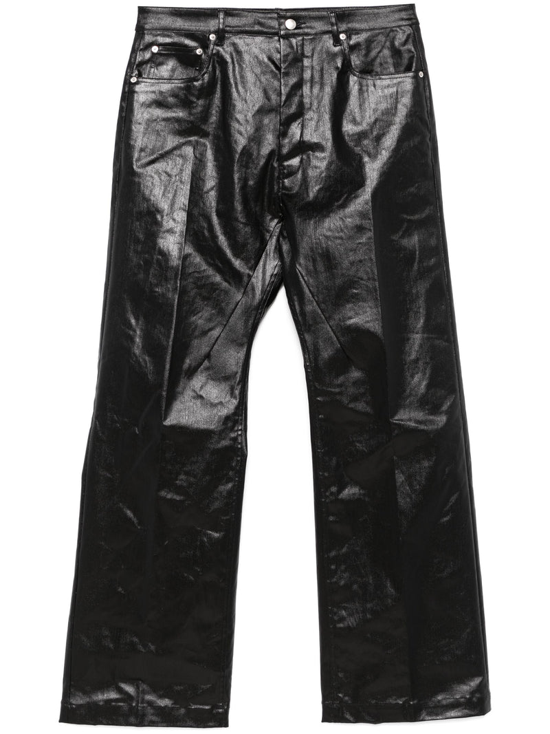 RICK OWENS - Men Coated Denim Geth Jeans