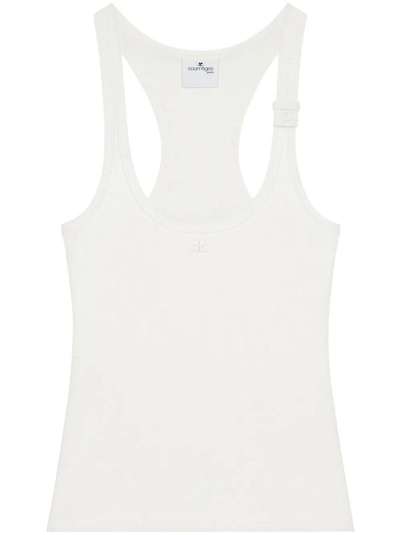 COURRÈGES - Women Buckle 90'S Rib Tank Top