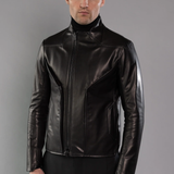 RORKE BADER - Men Bevel Leather Jacket