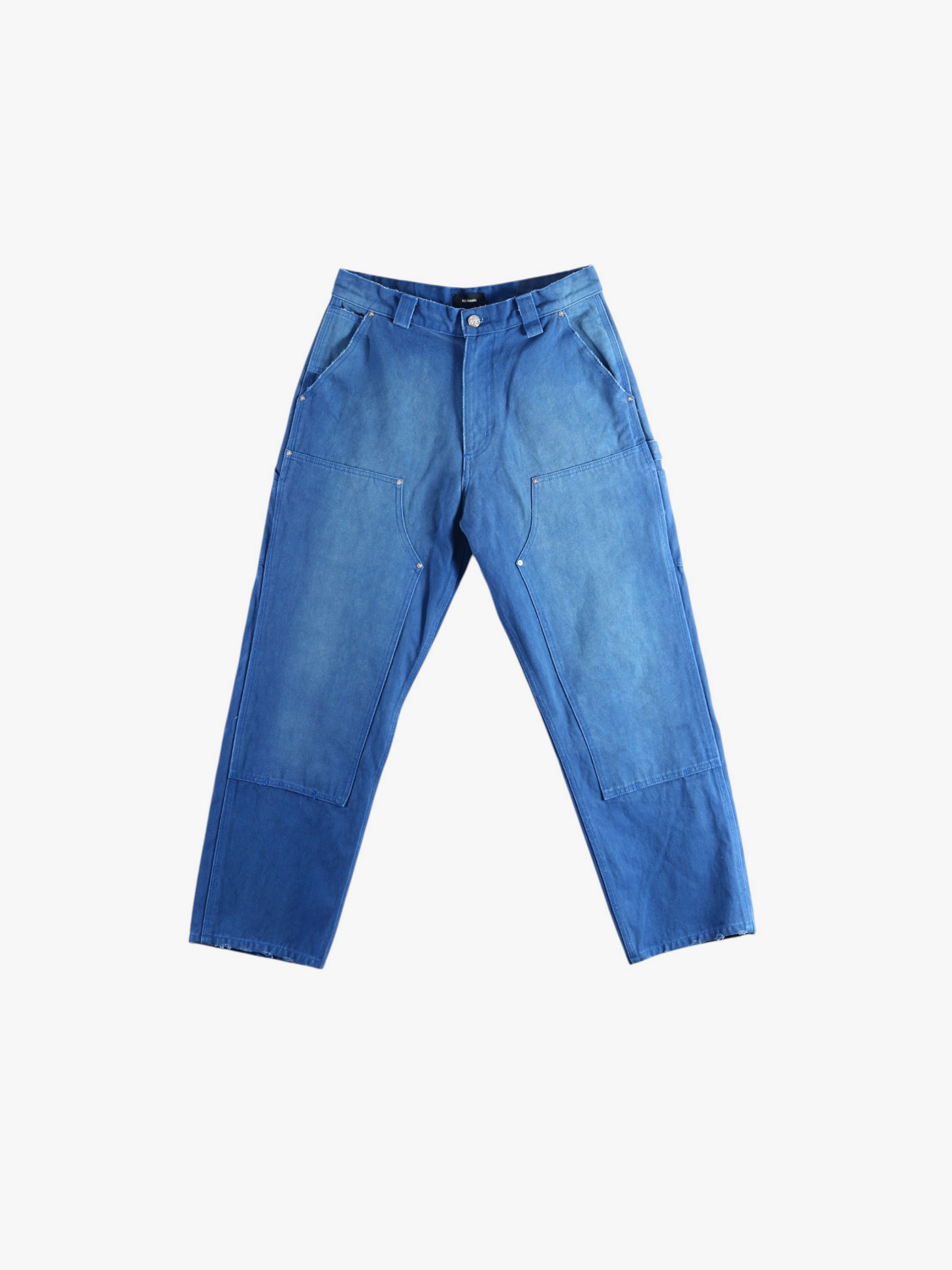 Blue pants, front view