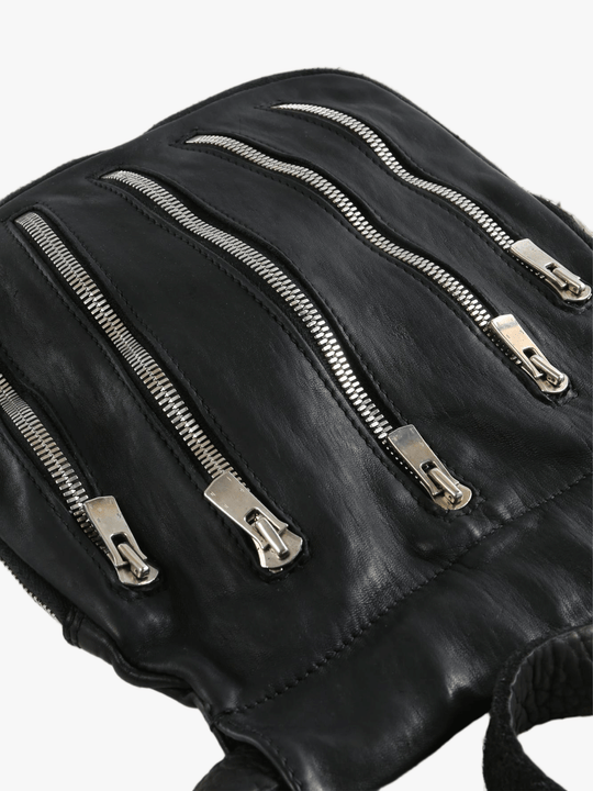 Close up of Black bag, showing detail
