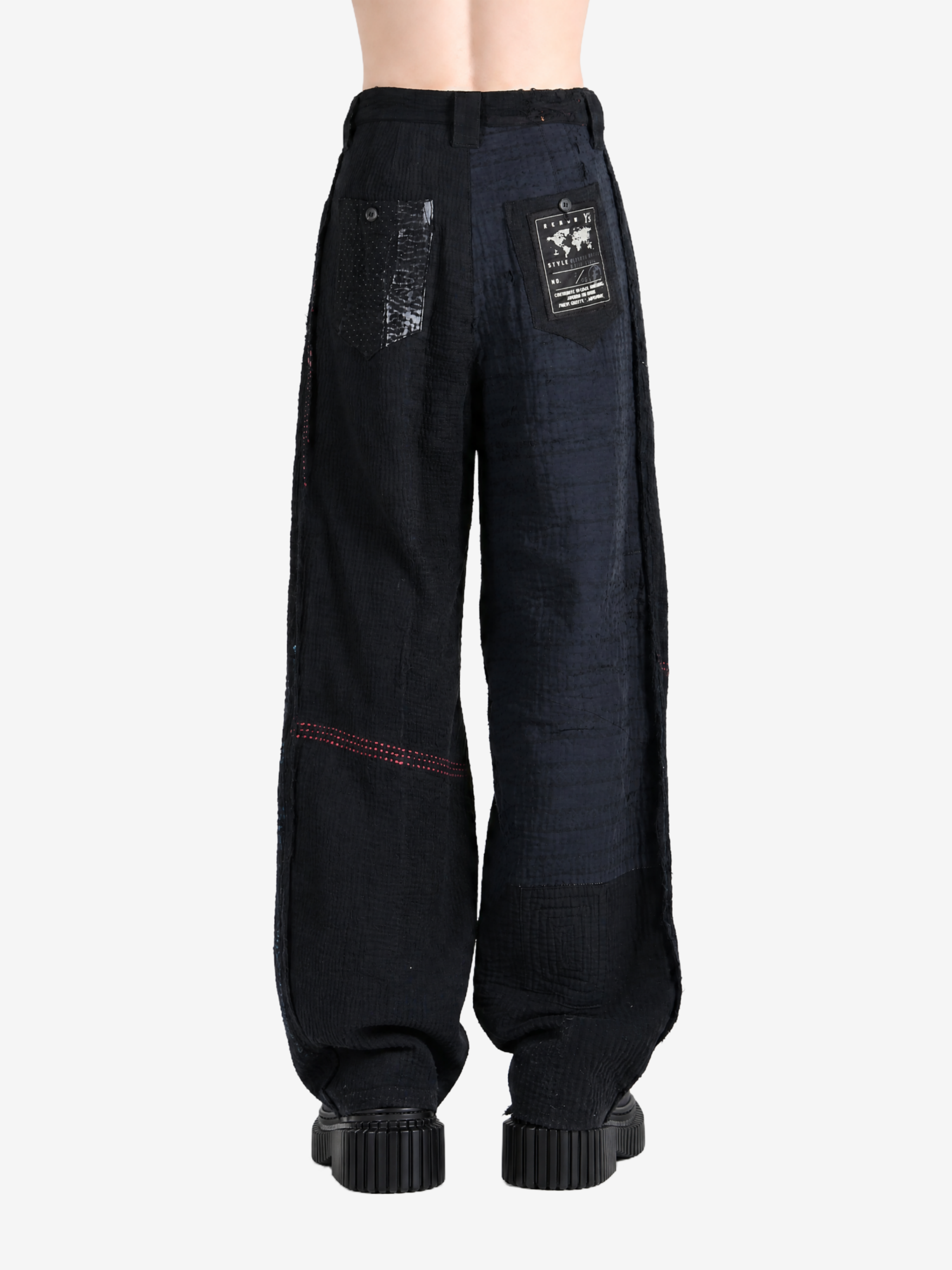 Black pants, full body view
