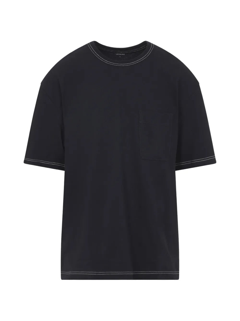 Black t-shirts, front view