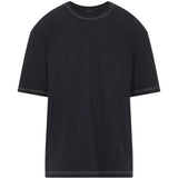 Black t-shirts, front view