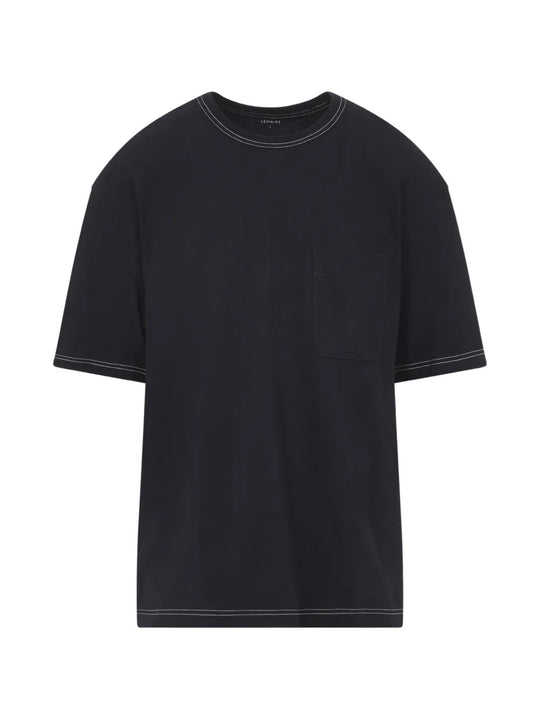 Black t-shirts, front view