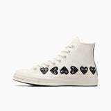 COMME DES GARCONS PLAY X CONVERSE - Chuck 70 Multi Heart High Top