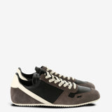 Brown sneakers, front view