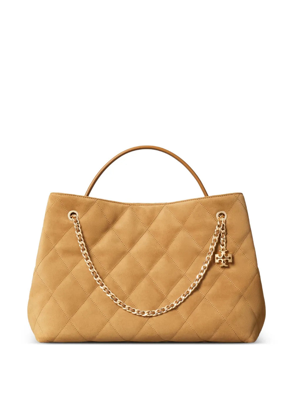 Tan bag, front view