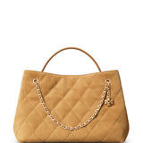 Tan bag, front view