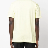 Yellow shirt worn by a person, showing the shirt's fit