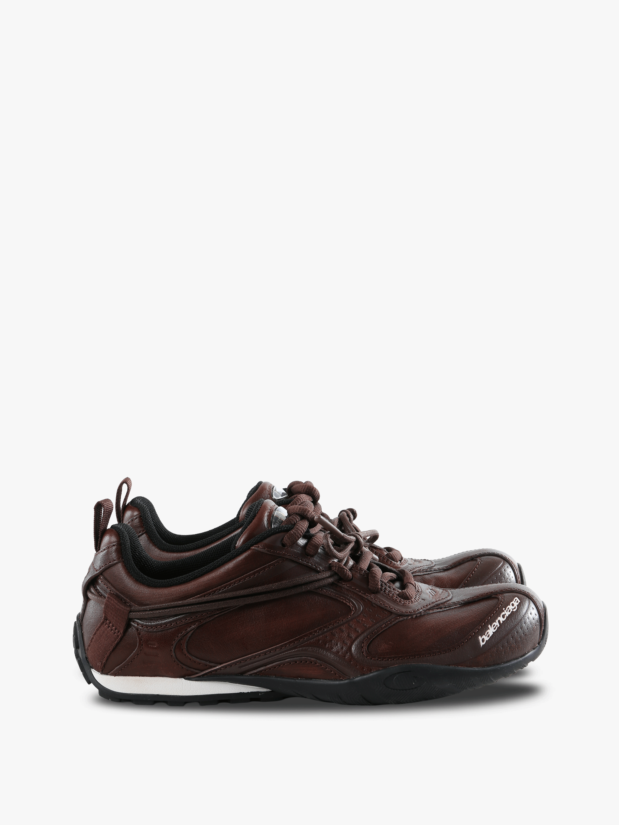 Brown shoes, side view