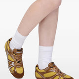 Yellow shoes, front view