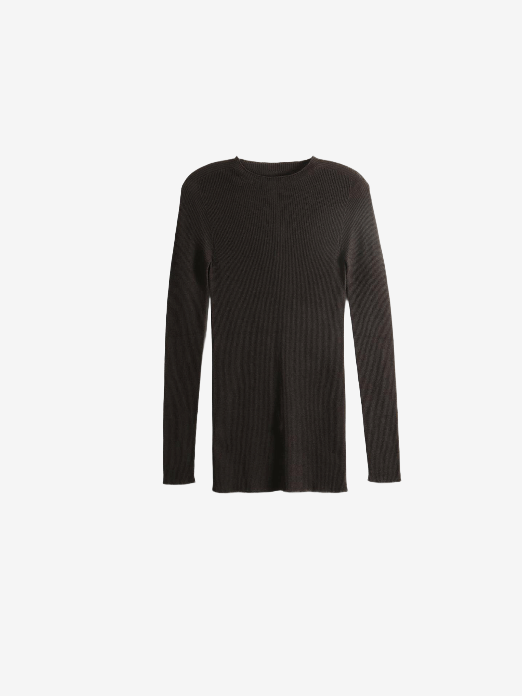 Brown knitwear, front view