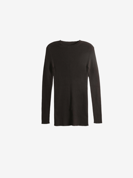 Brown knitwear, front view