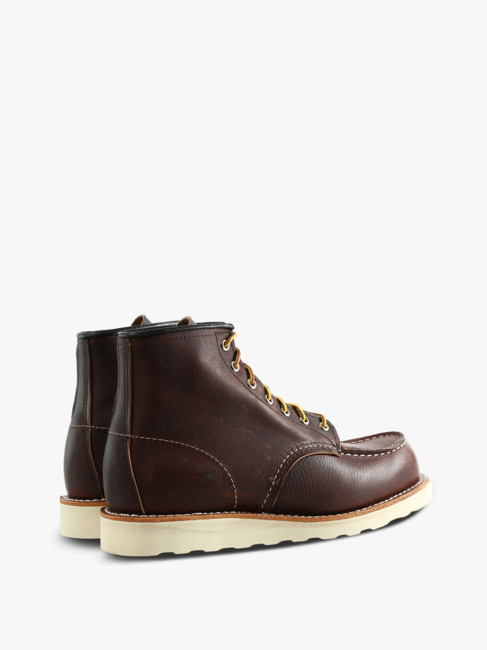 Brown boots, side view