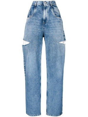 MAISON MARGIELA - Women 5 Pocket Demin Jean With Slash Detail