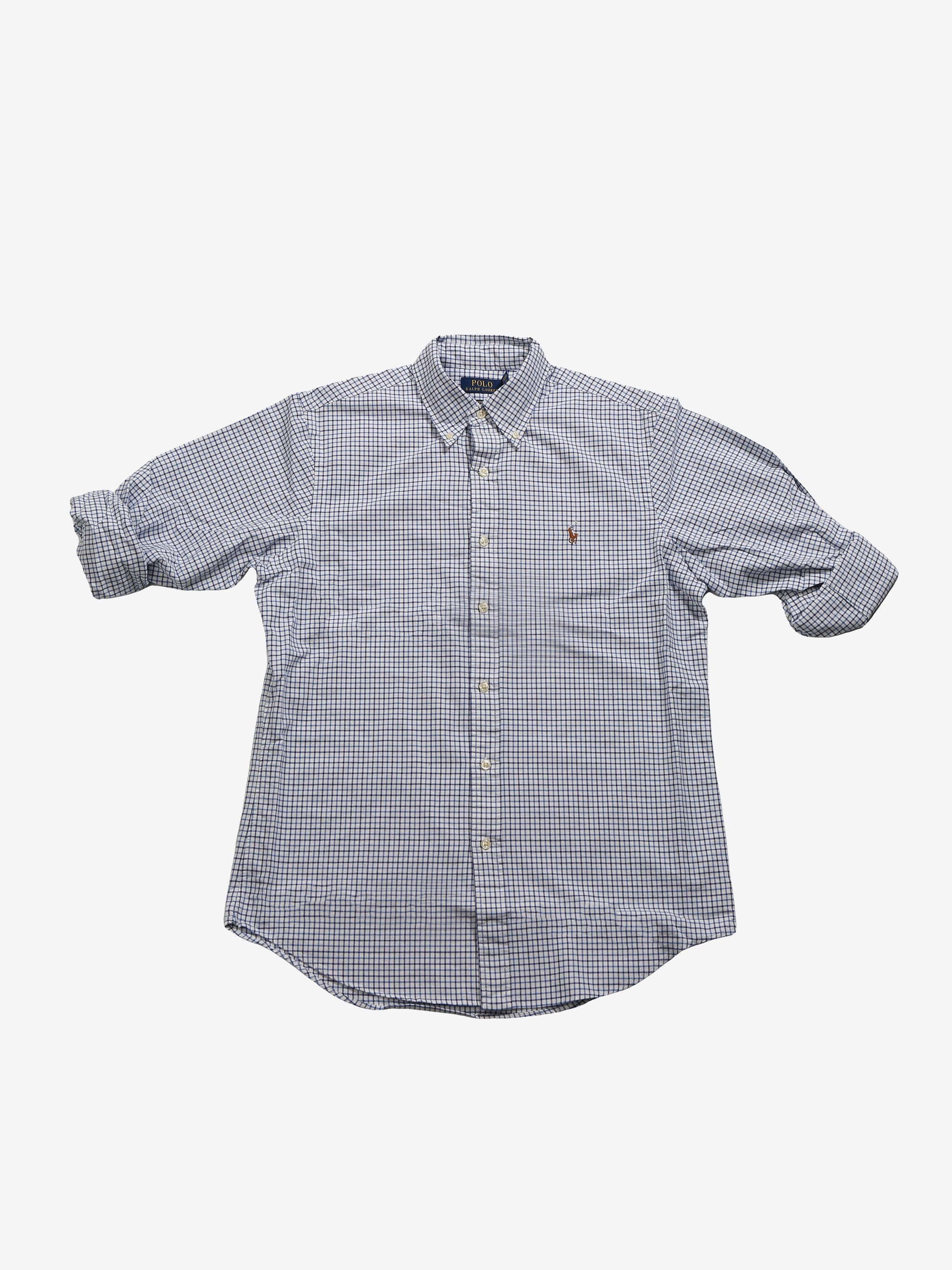 Blue shirt, front view