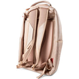 Tan bag, back view