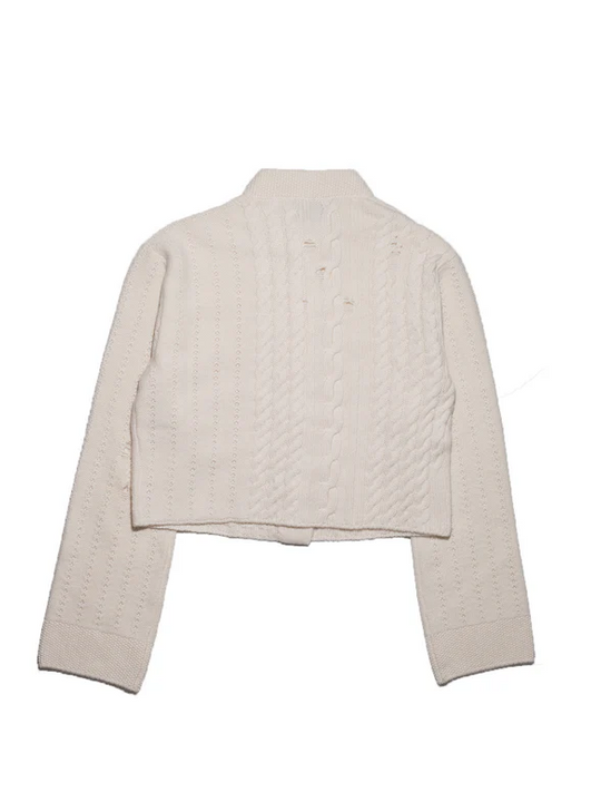 White jacket, back view