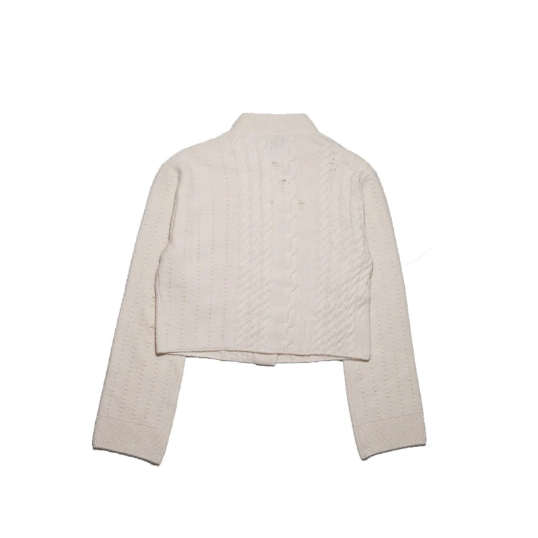 White jacket, back view