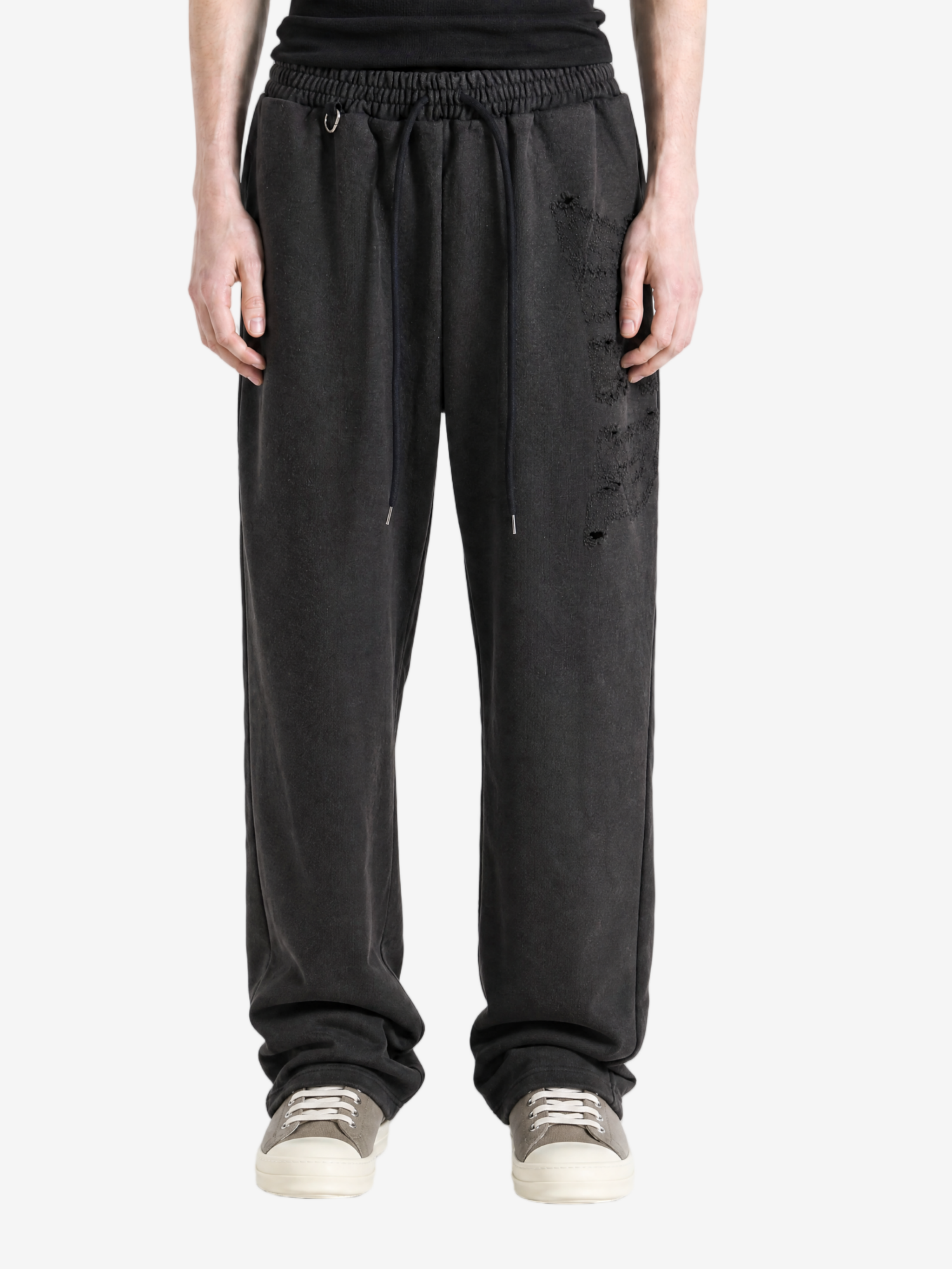 Black pants, full body view