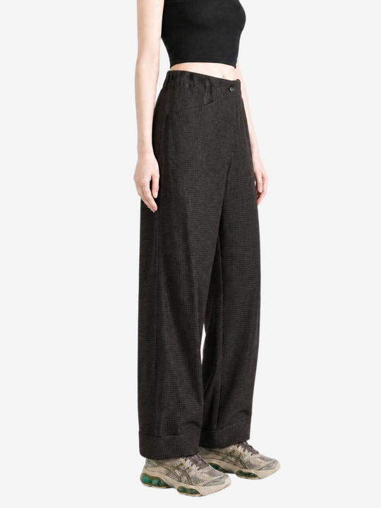 Brown pants, full body view