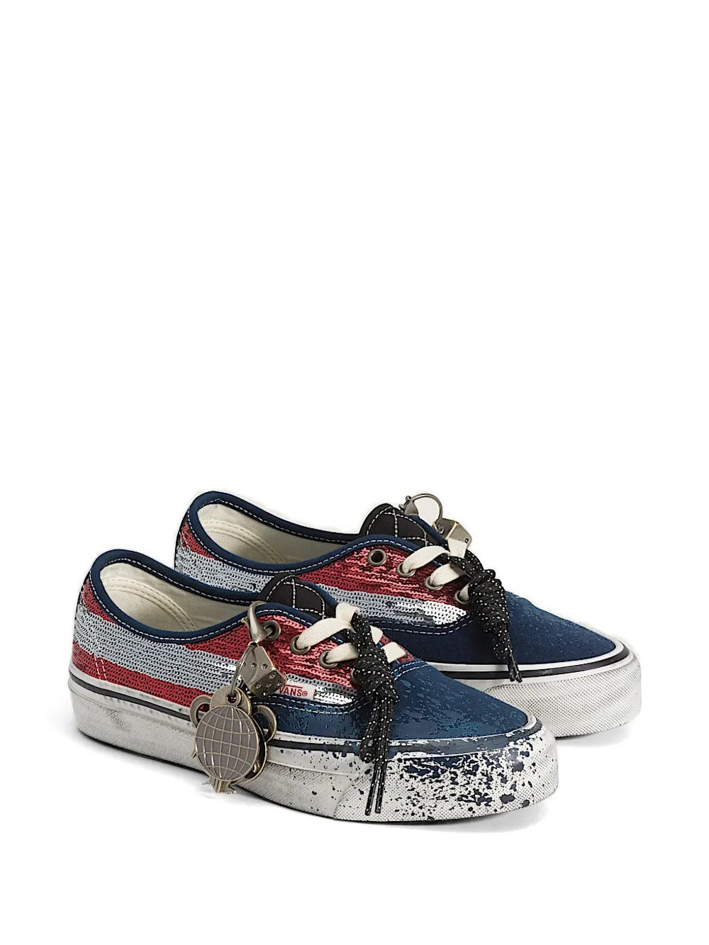 Red sneakers, side view