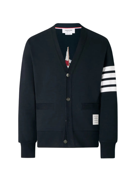 Navy knitwear, front view