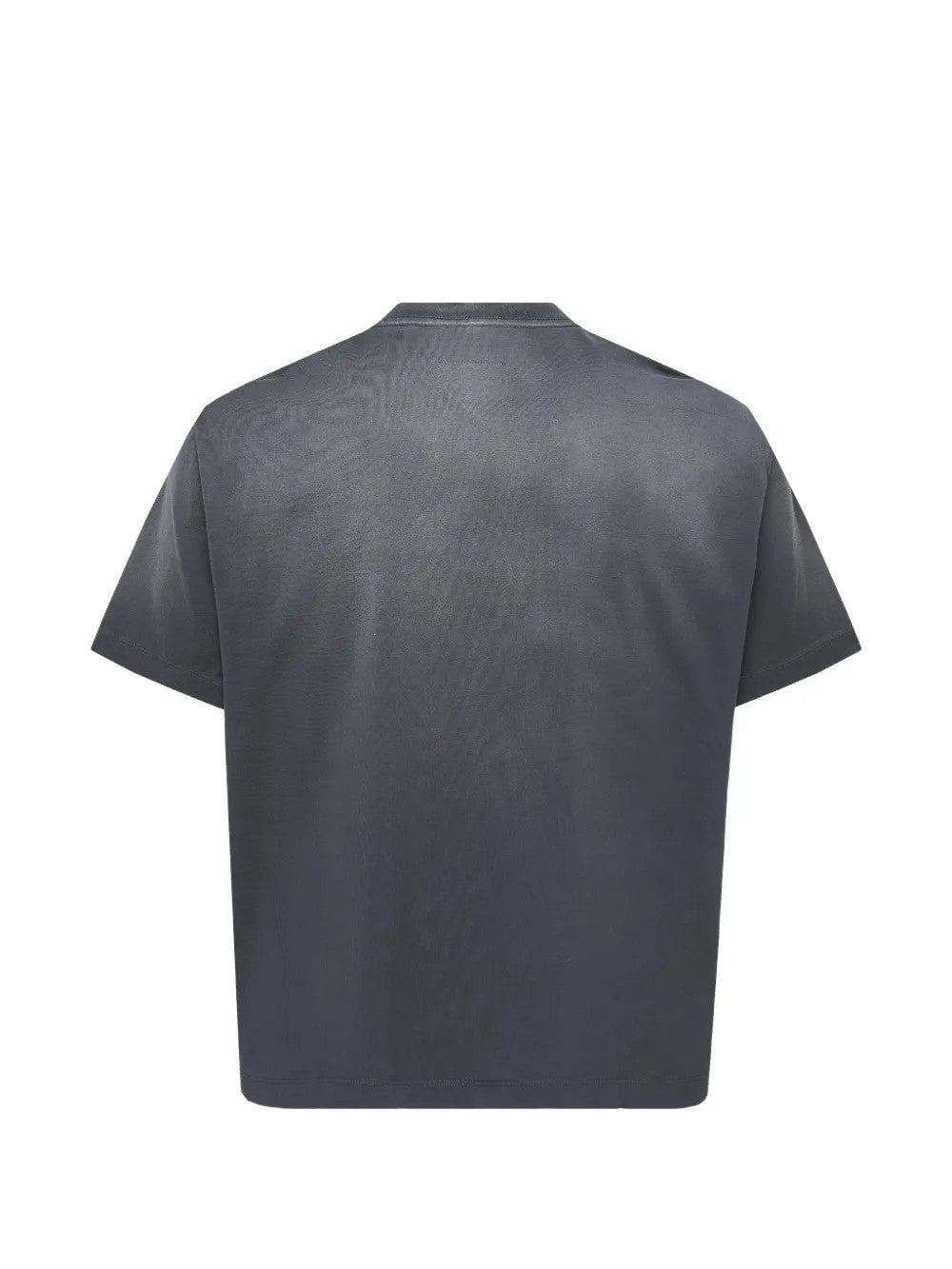 Grey shirt, back view