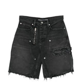 Black short, front view