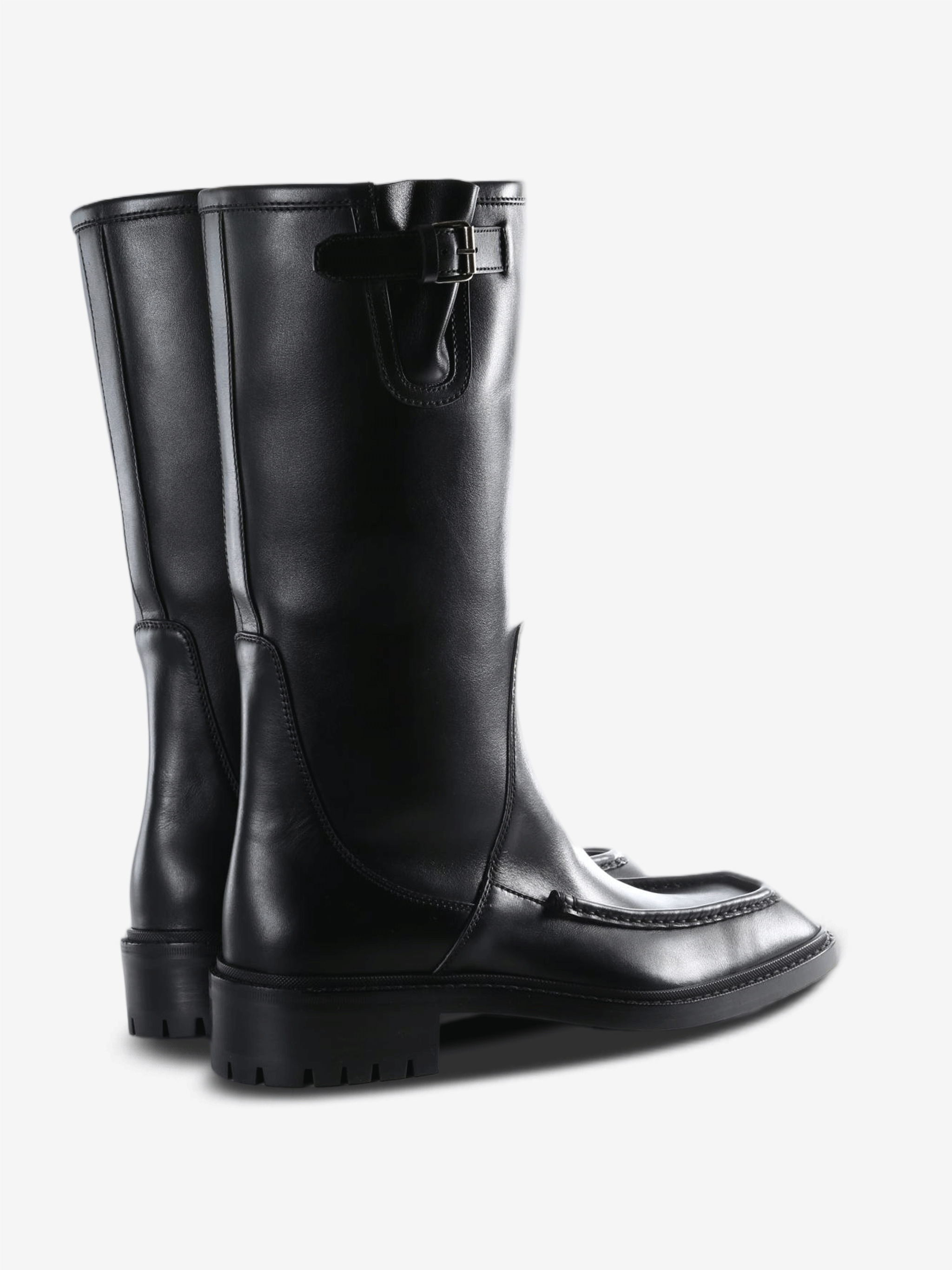 Black boots, side view