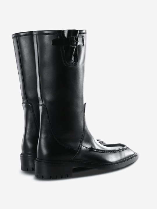 Black boots, side view