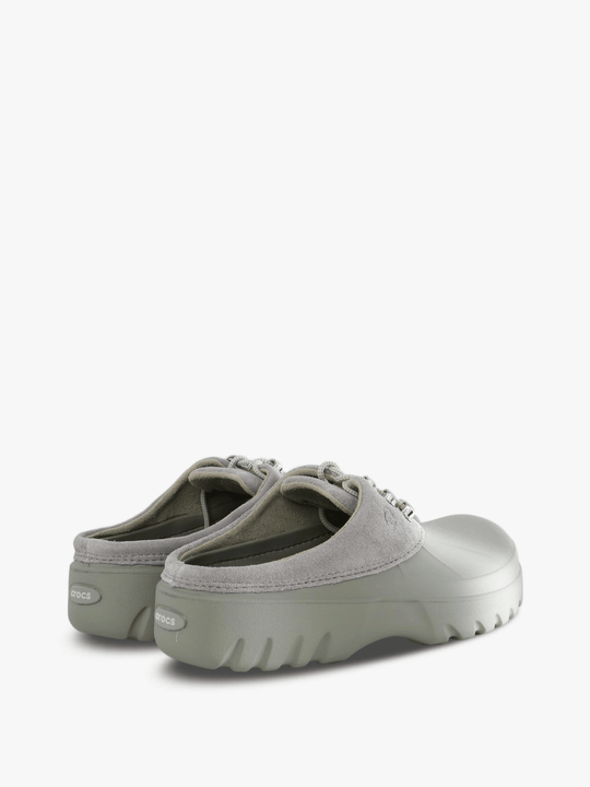 Grey shoes, back view