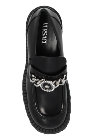 VERSACE - Women Calf Leather Loafers