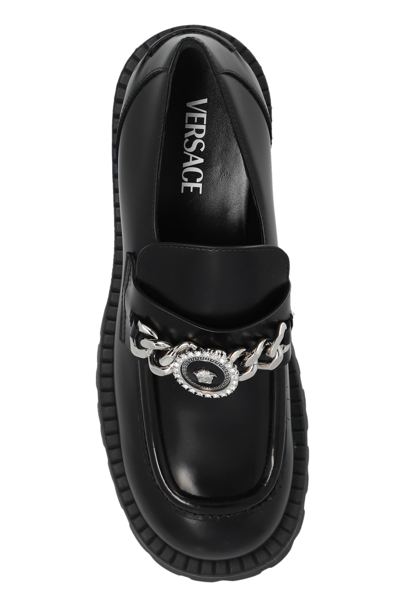 VERSACE - Women Calf Leather Loafers