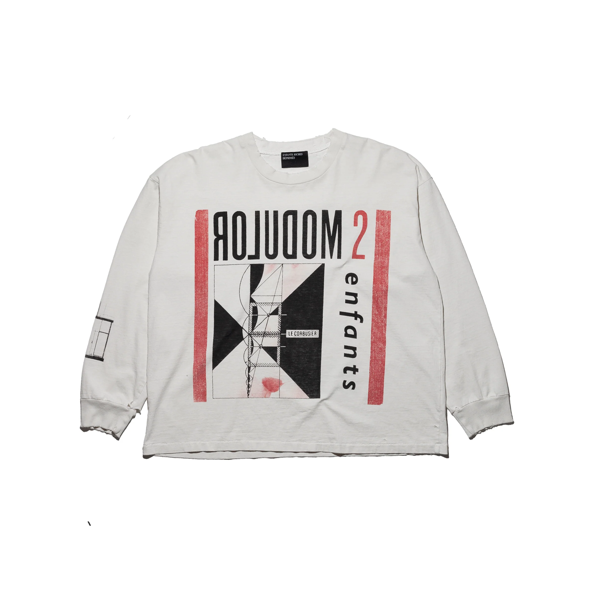 White t-shirt, front view