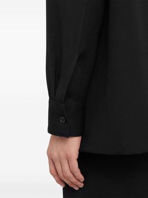 JIL SANDER - Men Long Sleeved Wool Gabardine Shirt