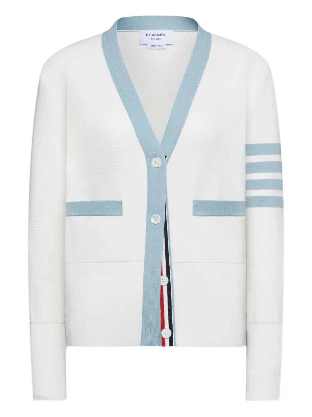 White cardigan,front view